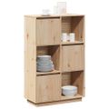 vidaXL Vysoká skrinka 74x35x117 cm masívna borovica