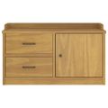 vidaXL Lavica do predsiene SANDNES 87x40x50 cm borovicový masív