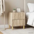 vidaXL Nočný stolík 2 ks Dub sonoma 43 x 34,5 x 48 cm Kompozitné drevo