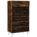 vidaXL Botník dymový dub 60x35x105 cm kompozitné drevo