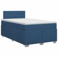 vidaXL Posteľ boxspring s matracom Modrá 120 x 190 cm Látka