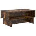 vidaXL Konferenčný stolík Dymová dub 80 x 46 x 35 cm Kompozitné drevo