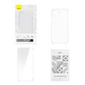 Priehľadný obal a sada tvrdeného skla Baseus Corning pre iPhone 14 Plus