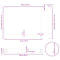 vidaXL Nohy k jedálenskému stolu, biele, 2 ks, 100 x (72-73) cm, oceľové
