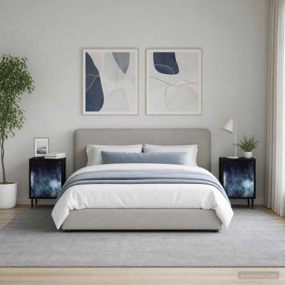 vidaXL Nočný stolík RAALTE 2 ks Čierny dub 36 x 33 x 51 cm