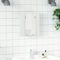 vidaXL LED kúpeľňová zrkadlová skrinka lesklá biela 40x12x45 cm akryl