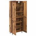 vidaXL Highboard 2 ks Staré drevo 69,5 x 34 x 180 cm Kompozitné drevo