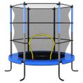vidaXL Trampolína s bezpečnostnou sieťou okrúhla 140x160 cm modrá