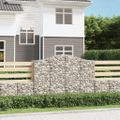 vidaXL Oblúkové gabionové koše 13 ks 200x50x140/160 cm pozink. železo