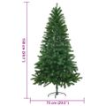 vidaXL Umelý vianočný stromček, realistické ihličie 150 cm, zelený