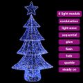 vidaXL Vianočný stromček 160 LED Modrá 150 cm Akryl