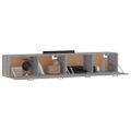 vidaXL Nástenné skrinky 2 ks sivé sonoma 100x36,5x35 cm sprac. drevo