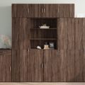 vidaXL Úložná lavička hnedý dub 80x42,5x50 cm kompozitné drevo