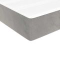 vidaXL Matrac s taštičkovými pružinami stredná tvrdosť bledosivý 100x220x20 cm zamat