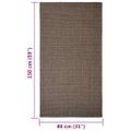 vidaXL Koberec prírodný sisal 80x150 cm hnedý