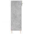 vidaXL Botník betónovo sivý 60x35x105 cm kompozitné drevo