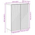 vidaXL Servírovacia skriňa Čierna 66 x 34,5 x 89,5 cm Kompozitné drevo