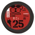 Predlžovací kábel EMOS P0604 spojka 25 m / 2 zásuvky / čierny / guma / 230 V / 1,5 mm²