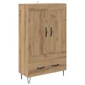 vidaXL Highboard Remeselný dub 69,5 x 31 x 115 cm Kompozitné drevo