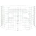 vidaXL Voľný výbeh pre zvieratá 10 panelov 54x100cm pozinkované železo