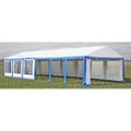 Krytie pre party stan horné a bočné panely 12x6 m modro-biely