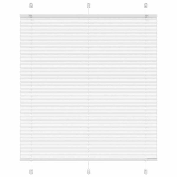 vidaXL plisovaná roleta biela 115x150 cm šírka látky 114,4 cm