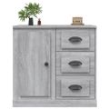vidaXL Komoda sivá sonoma 70x35,5x67,5 cm spracované drevo