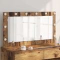 vidaXL Toaletné zrkadlo Staré drevo 100 x 55 x 18 cm Obdĺžnikový