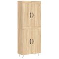 vidaXL Vysoká skrinka dub sonoma 69,5x34x180 cm spracované drevo