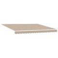 vidaXL Rám markízy Béžová 400 × 300 cm Polyester s PU povrchom
