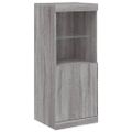 vidaXL Komoda s LED svetlami sivá sonoma 41x37x100 cm
