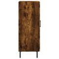 vidaXL Komoda dymový dub 34,5x34x90 cm spracované drevo
