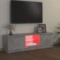 vidaXL TV skrinka s LED svetlami betónová sivá 120x30x36 cm