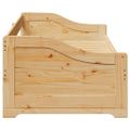 vidaXL Denná posteľ s výsuvným lôžkom bez matraca IRUN 90x200 cm
