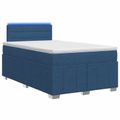vidaXL Posteľ boxspring s matracom Modrá 120 x 190 cm Látka