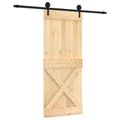 vidaXL Posuvné dvere Prírodná a čierna 85 x 210 cm