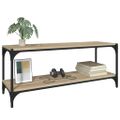 vidaXL TV skrinka dub sonoma 100x33x41 cm spracované drevo a oceľ