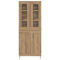 vidaXL Highboard 2 ks Remeselný dub 69,5 x 34 x 180 cm