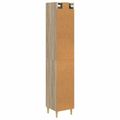 vidaXL Sada skríň 2 ks 33 x 34,5 x 90 cm Kompozitné drevo Dub sonoma