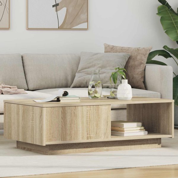 vidaXL Konferenčný stolík Sonoma dub 95 x 55 x 31 cm Kompozitné drevo