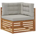 vidaXL Súpravy pohoviek 4 ks Prírodná a svetlosivá