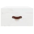 vidaXL Nástenné nočné stolíky 2 ks biele 40x29,5x22 cm