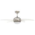 vidaXL Stropný ventilátor s osvetlením a diaľkovým ovládaním Ø 110 cm