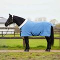 vidaXL Plášť pre kone Plný aqua 135 cm Polárna fleece