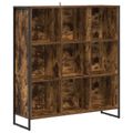 vidaXL Knižnica 99.5 x 30 x 108.5 cm Kompozitné drevo Dymová dub