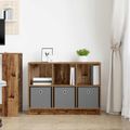 vidaXL Servírovacia skriňa Staré drevo 88,5 x 27,5 x 63,5 cm