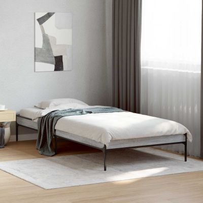 vidaXL Rám postele Sivý Sonoma 80 x 200 cm Kompozitné drevo