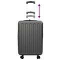 vidaXL Kufor so zámkom Tmavo šedá 43 x 27 x 66 cm ABS plast