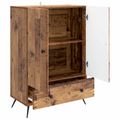 vidaXL Servírovacia skriňa Staré drevo 66 x 34,5 x 95 cm