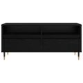 vidaXL TV skrinka so zásuvkou Čierny dub 100 x 34,5 x 44,5 cm